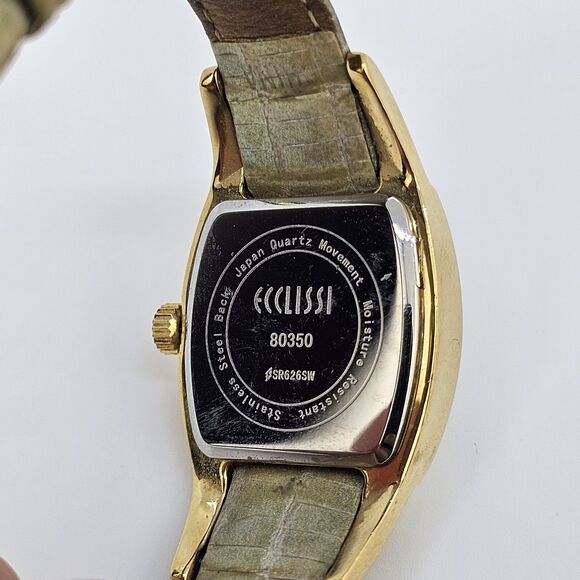 Ecclissi Women's Watch 27MM MOP Dial Multicolor Leather Band Straps New Battery - Picture 6 of 14